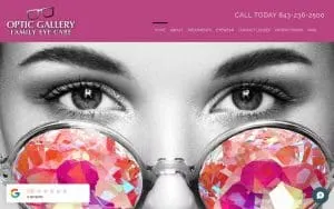 Optic Gallery Family Eye Care website
