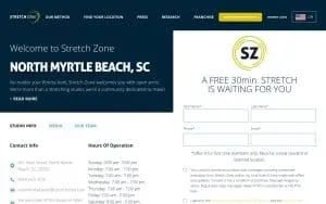Stretch Zone of North Myrtle Beach website
