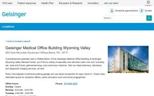 Geisinger Medical Office Building Wyoming Valley