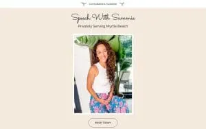 Speech with Sammie LLC website