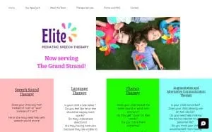 Elite Speech Therapy of Murrells Inlet website