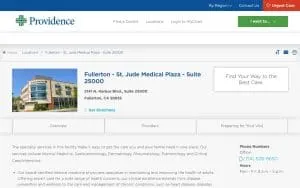 St. Jude Heritage Medical Group - Fullerton Plaza Multi-Specialty Clinic website