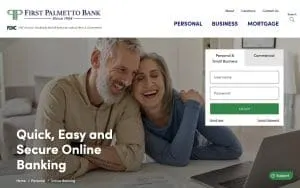 First Palmetto Bank of Myrtle Beach website