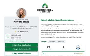 Kendra Haag NMLS #2108449 - Churchill Mortgage
