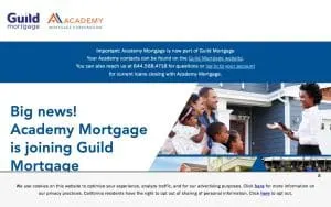 Academy Mortgage of Myrtle Beach website