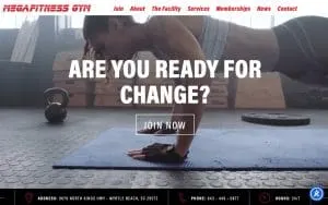 MegaFitness Gym website