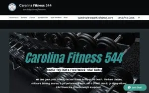 Carolina Fitness 544 of Myrtle Beach website