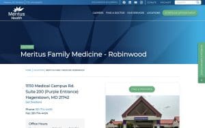 Meritus Family Medicine Robinwood