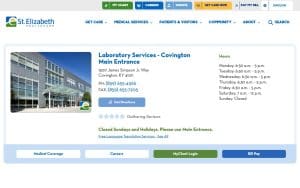 St. Elizabeth Healthcare Laboratory - Covington website