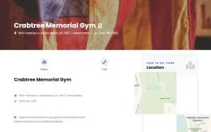 Crabtree Memorial Gym website
