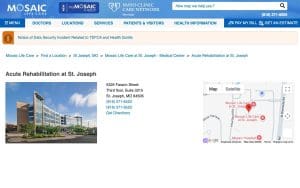Mosaic Life Care at St. Joseph - Acute Rehabilitation Unit