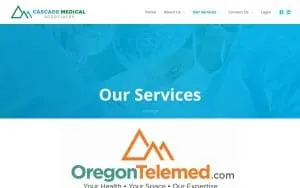 Cascade Medical Associates TeleMed website