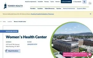 Women's Health Center of West Reading website