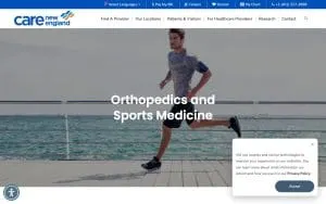 Orthopedics & Sports Medicine of Rhode Island website