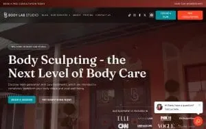 Body Lab Studio website