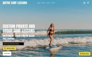 Native Surf Lessons Myrtle Beach