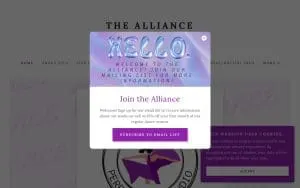 The Alliance Performance Studio website