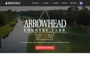 Arrowhead Country Club website