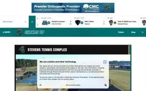 Stevens Tennis Complex website