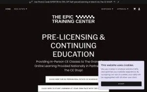 The Epic Training Center website