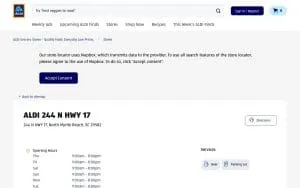 ALDI of North Myrtle Beach website