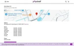 pOpshelf of Myrtle Beach website