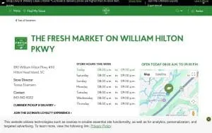 The Fresh Market of Hilton Head Island website