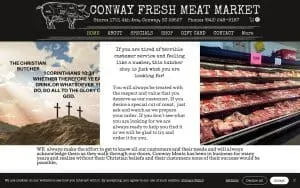 Conway Fresh Meat website