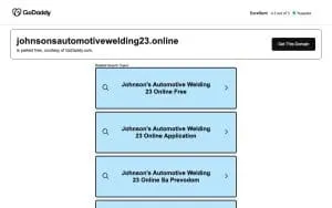 Johnson’s Automotive and Welding website
