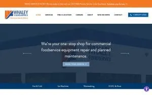 Whaley Foodservice of Myrtle Beach website