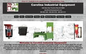Carolina Industrial Equipment website