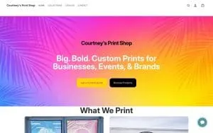 Courtney's Print Shop website