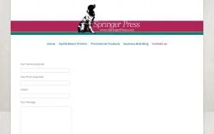 Springer Press website