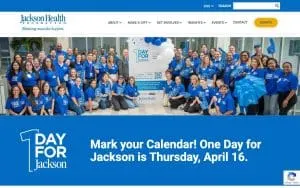 Jackson Memorial Hospital Emergency Room of Doral website