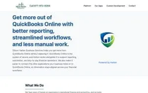 Bookkeeping & Accounting - Silicon Harbor Business Services website