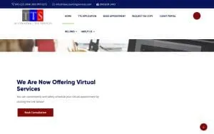 TTS Accounting Services website