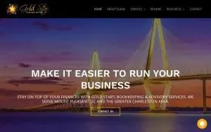 Gold Star Business Services website