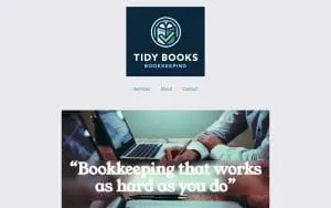 Tidy Books Bookkeeping website