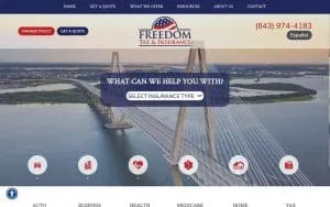 Freedom Tax and Insurance Agency website