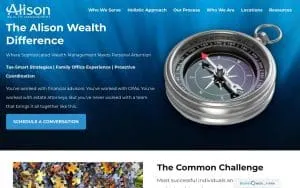 Alison Wealth Management of Charleston website