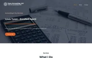 Tyson Accounting, LLC website