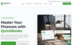 QuickBooks of Mt Pleasant website