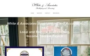 White & Associates Bookkeeping and Accounting website