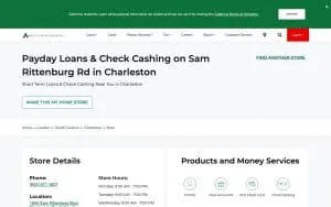 ACE Cash Express of Charleston website