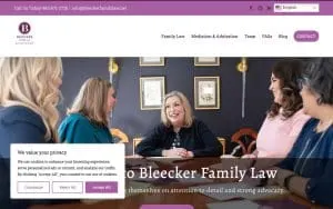 Bleecker Family Law website
