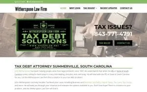 Witherspoon Law Firm website