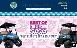 Charleston Wholesale Golf Carts website