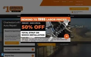 #1 Gerald's Tires & Brakes website