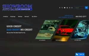 Showroom Auto Sales of North Charleston website