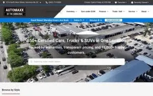 Automaxx of the Carolinas website
